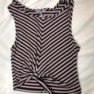 Charlotte Russe Stripped Crop Top
